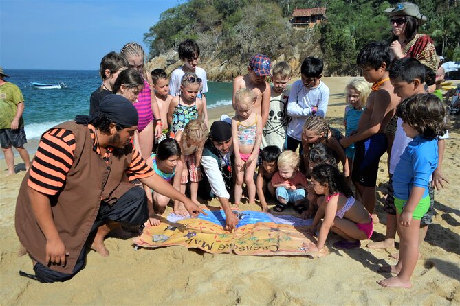 Puerto Vallarta Pirate Premium Sailing Cruise - Stop 2: Majahuitas Beach by Water Only (Snorkel, Kayak, Volleyball, Relax)