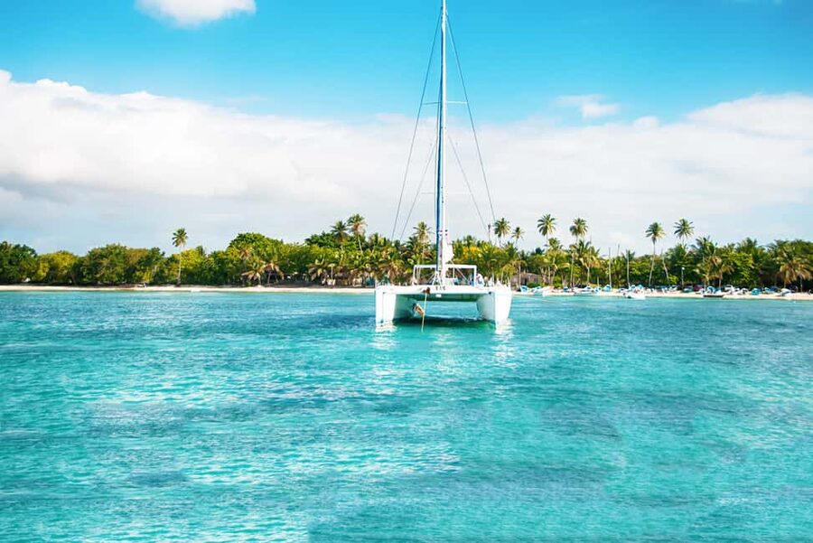 Punta Cana: Catamaran Boat to Saona Island with Buffet Lunch - The Piscina Natural Saona swim stop (starfish spotting included)