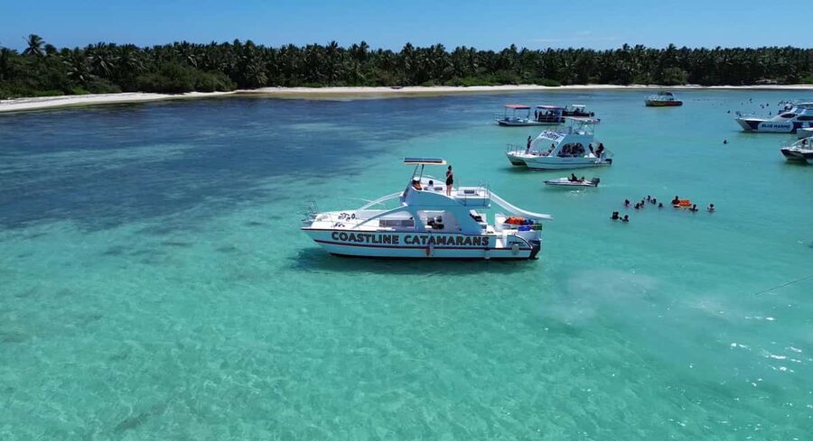 Punta Cana: Catamaran Tour with Reef Snorkeling and Open Bar - The Private Beach Stop: Beautiful When Conditions Are Right