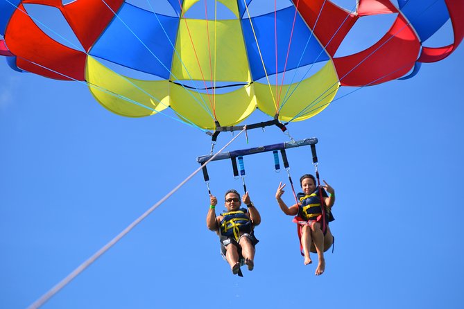 Punta Cana Party Cruise with Snorkeling, Hooka Diving and Parasailing - Parasailing: the best wow factor, plus the waiting game