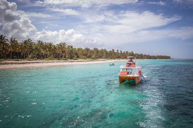 Punta Cana Private Catamaran Cruise with Drinks and Light Snacks - Stop 2 Punta de los Nidos: Slide and Splash Into Clear Caribbean Water