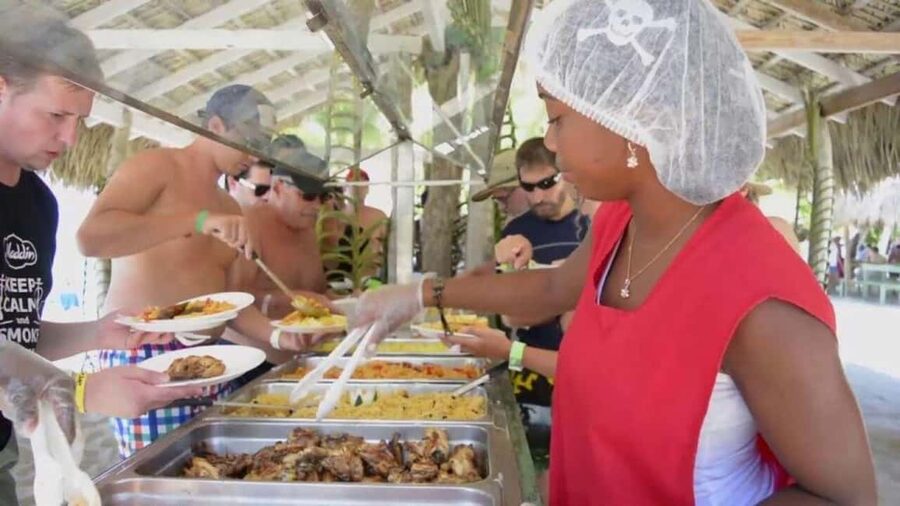 Punta Cana - Santo Domingo: Saona Island VIP Catamaran Tour - Lunch on Saona: typical Creole buffet and a full-on midday reset