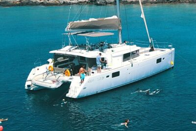 Rethymno Catamaran Cruise: Healthy Lunch & Open Bar - Water Time Includes SUP, Snorkeling Gear, and the Pink Flamingo