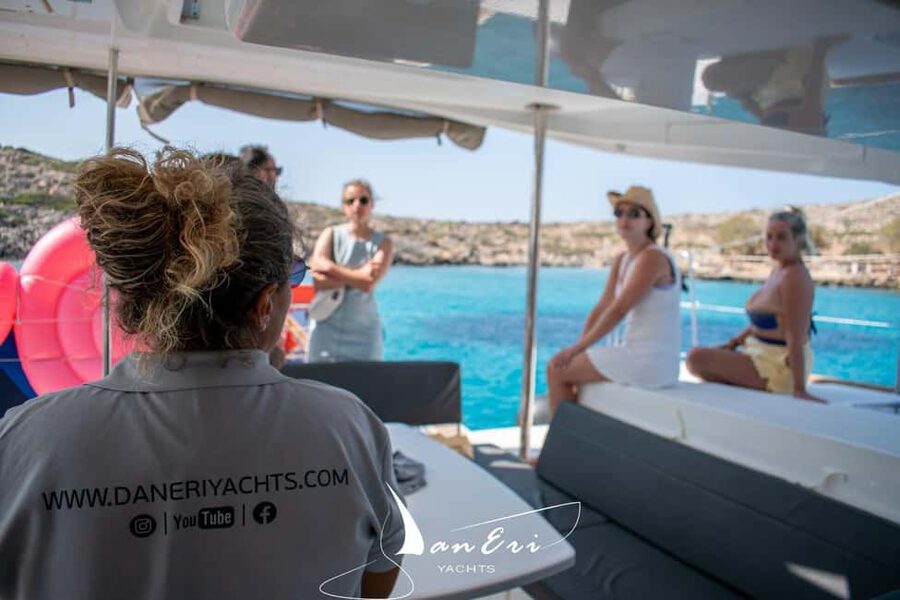 Rethymno: Sailing Catamaran Cruise with Meal & Drinks - The Swim Stop Near Georgioupoli: Where the Best Photos Happen