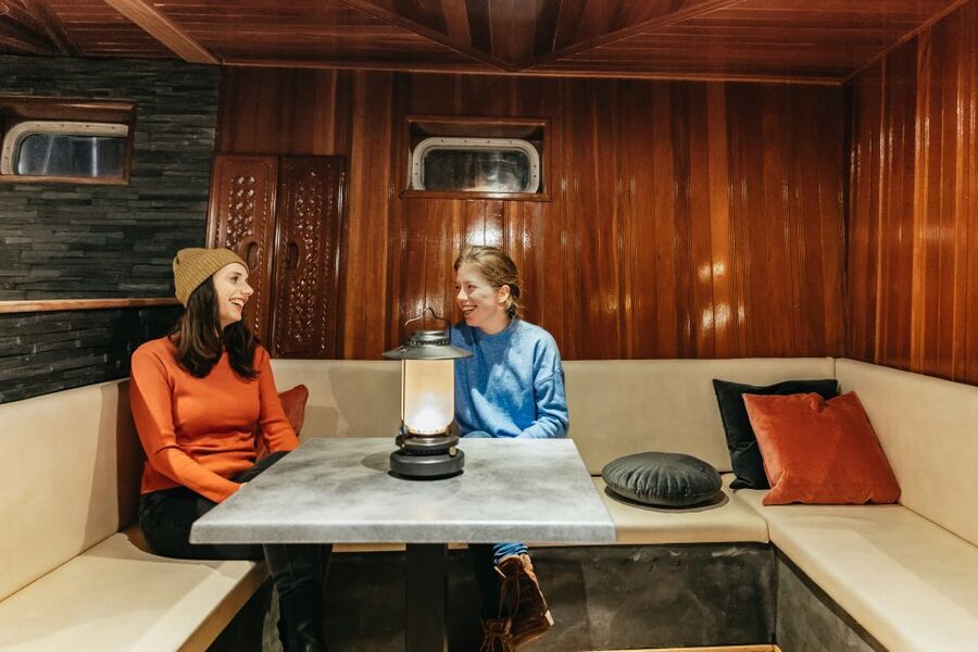 Reykjavik: Northern Lights Yacht Tour - The yacht setup: three viewing decks, plus a real indoor fallback