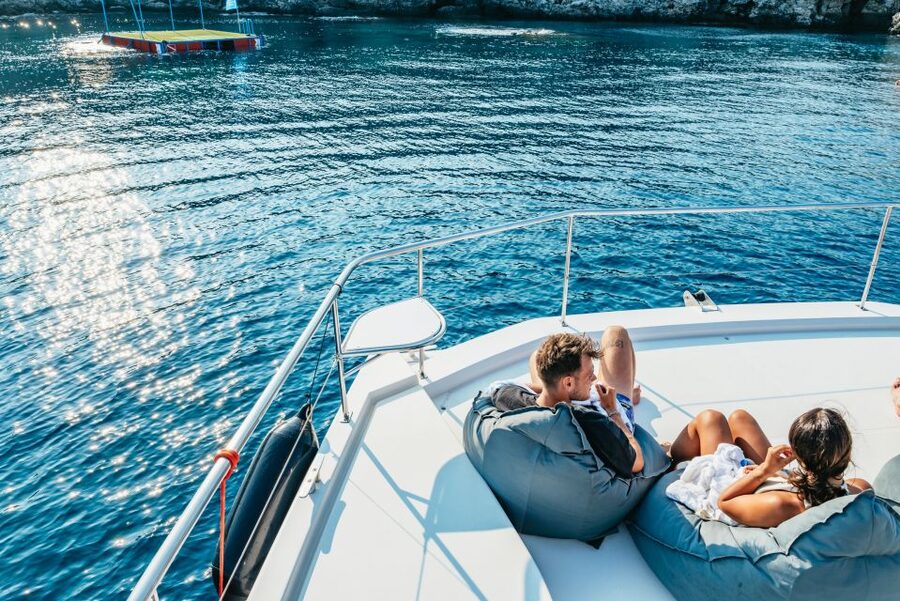 Rhodes: Sunset Catamaran Cruise with Dinner Buffet & Drinks - Your Ride: Sailing or Powered Catamaran, Plus Real Comfort