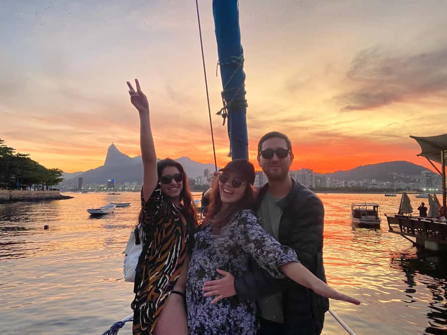 Rio de Janeiro: Sunset Sailboat Tour with Open Bar - The swim stop: short, fun, and better with the right gear