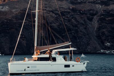 Romantic Sunset Catamaran Caldera Cruise incl. Meal & Drinks - The Catamaran Ride: Views From the Water, Not From a Tour Bus