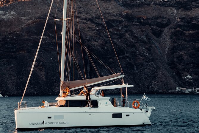 Romantic Sunset Catamaran Caldera Cruise incl. Meal & Drinks - The Catamaran Ride: Views From the Water, Not From a Tour Bus