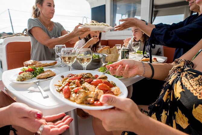 Sail the Athenian Coastline on a Catamaran with Meal & Wine - The onboard Greek lunch is the real reason this feels special