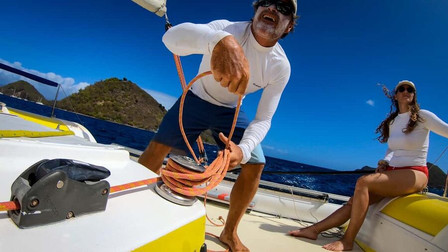 Sailing catamaran in La Baie des Saintes - The Saga Corneel 26: the boat that makes the trip feel personal