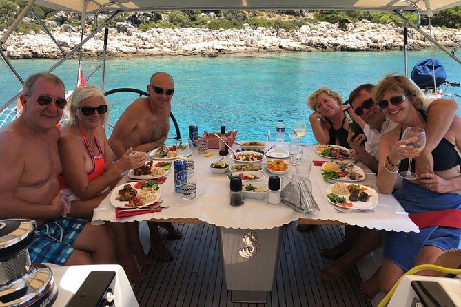 Sailing Day Tour with skipper and private chef in Kas Islands - Ufakdere Bay: Fruit Plates, Tiny Beaches, and Another Swim Break