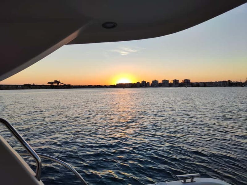 Sailing with sunset and swim in the sea - Sailing into sunset around Torrevieja’s bay