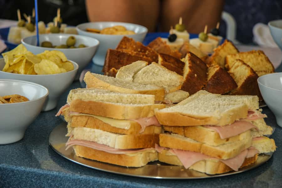 Sal: All-Inclusive Half-Day Lounge Catamaran Cruise - Fishing with the crew and snacks that keep the day easy