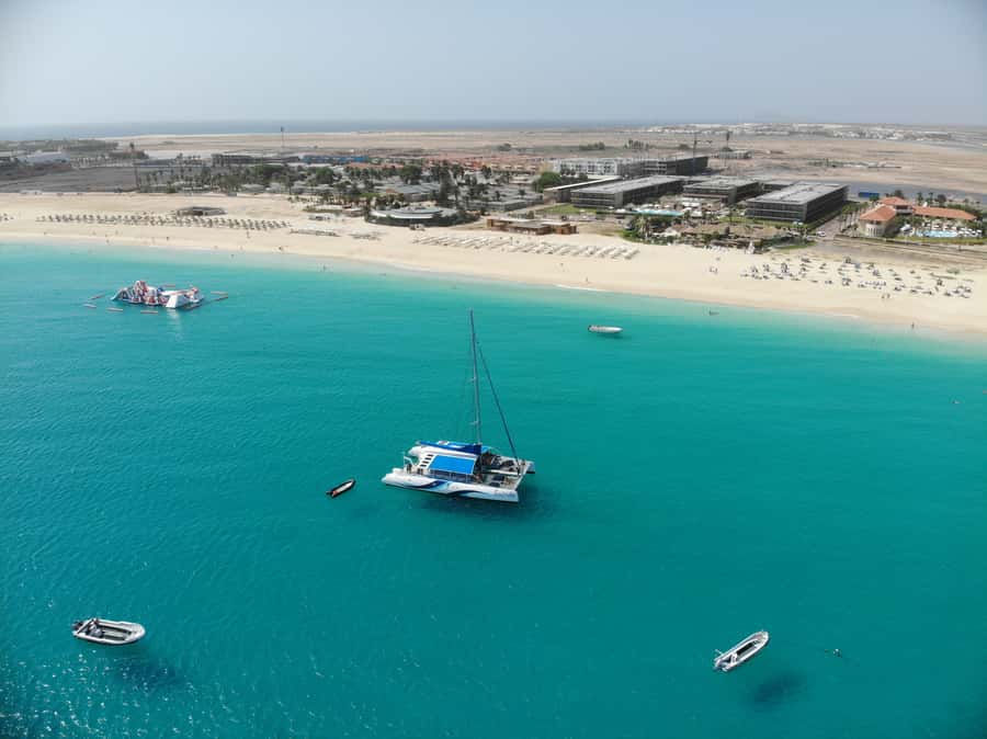 Sal: All-Inclusive Half-Day Lounge Catamaran Cruise - Unlimited drinks and the live onboard entertainment