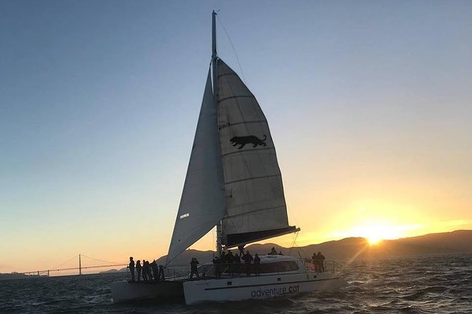 San Francisco Bay Sunset Catamaran Cruise - The Golden Gate Bridge moment and the Sausalito waterfront