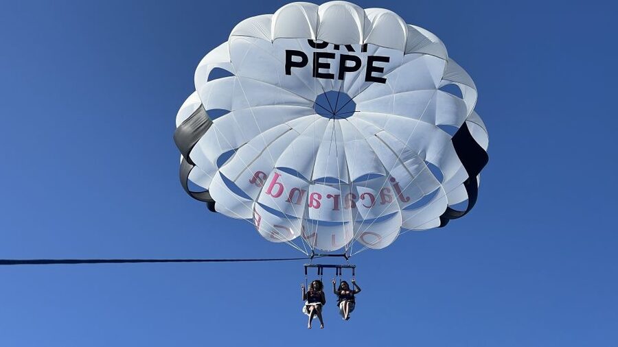 Santa Eulària des Riu: Parasailing Boat Cruise with Drinks - The 12–15 minute flight: the coves you’ll recognize from the air