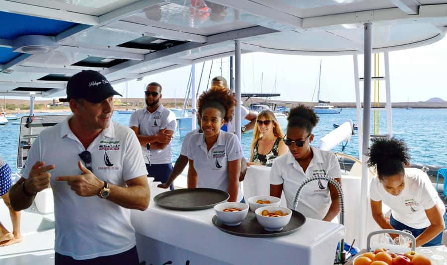 Santa Maria: Sal Island All-inclusive Adults-only Catamaran - Sailing Sal’s west coast between Palmeira and Monte Leão