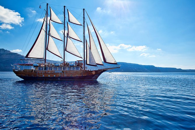 Santorini Caldera Sunset Sailing Cruise with Dinner and Wine - Dinner on board with wine: the meal part you can rely on