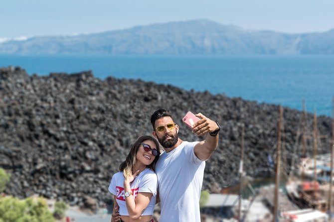 Santorini Caldera Sunset Sailing Cruise with Dinner and Wine - Volcanic hike on Santorini: what to expect on the ground
