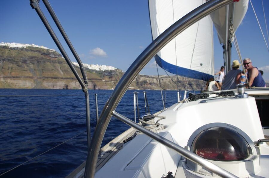 Santorini Caldera: Sunset Sailing Cruise with Meal - Key highlights you’ll actually feel