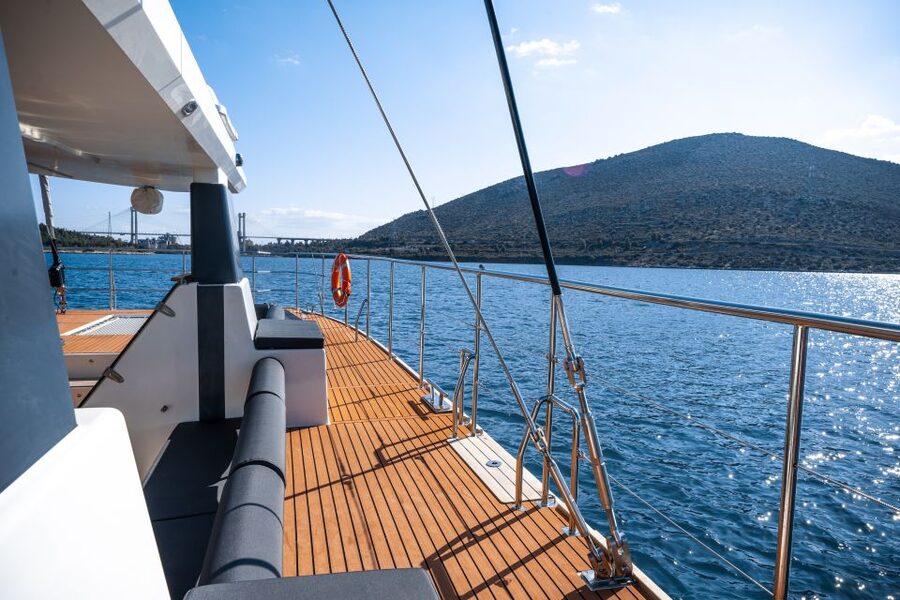 Santorini: Catamaran Caldera Cruise with Meal and Drinks - Red and White Beach Anchor Swims: The Colors Are Real