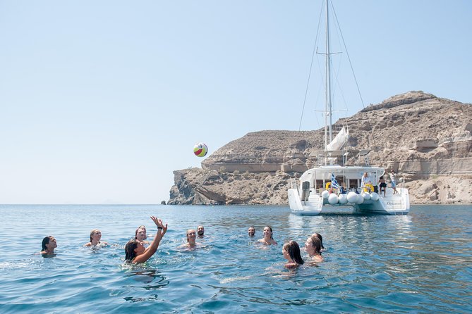 Santorini Catamaran Cruise with Fresh Meal and Open Bar - Fresh-Cooked Lunch or Dinner and an Open Bar That Actually Flows