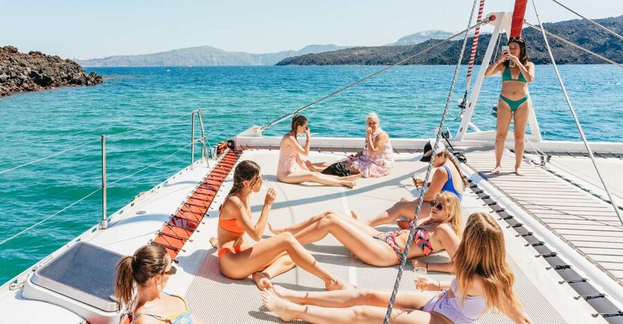 Santorini: Catamaran Tour with BBQ Dinner, Drinks, and Music - Key Points You’ll Care About
