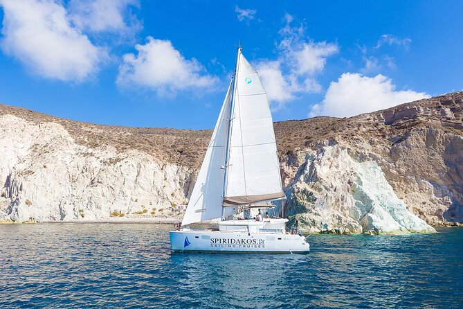 Santorini Classic Catamaran Cruise with BBQ, Drinks and Transfers - Catamaran cruising: what the 5-hour plan really feels like