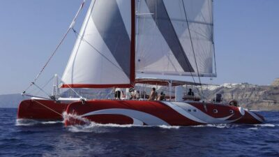 Santorini: Dream Catcher 5-hour Sailing Trip in the Caldera - From your hotel to Vlihada Marina: the easy start