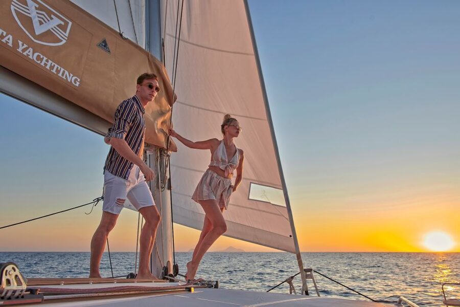 Santorini Gold Catamaran Cruise with Snorkel, BBQ & Open Bar - What to pack (and what to avoid) for Santorini caldera water