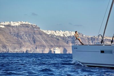 Santorini Luxury Sailing Catamaran Cruise with BBQ, Drinks and Transfer - Catamaran comfort: what you’ll notice once you’re actually onboard