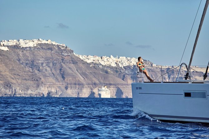 Santorini Luxury Sailing Catamaran Cruise with BBQ, Drinks and Transfer - Catamaran comfort: what you’ll notice once you’re actually onboard