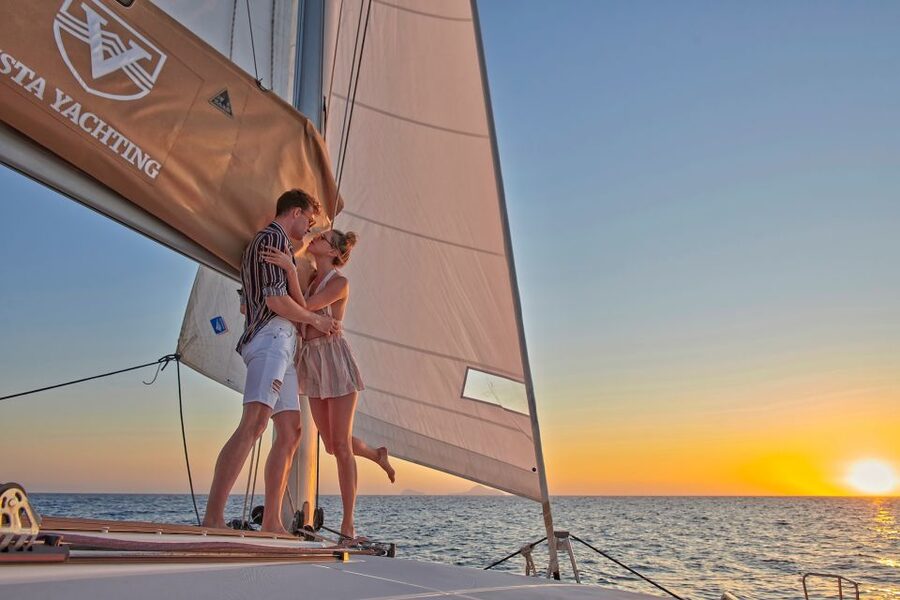 Santorini: Platinum Catamaran Cruise w/ BBQ Meal & Open Bar - Red Beach and White Beach: The Sea-Level View of Santorini’s Color