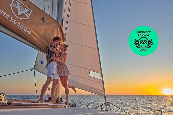 Santorini Platinum Catamaran Cruise with Meal, BBQ and Open Bar - What You’re Buying With This Santorini Platinum Catamaran (Price, Time, Value)