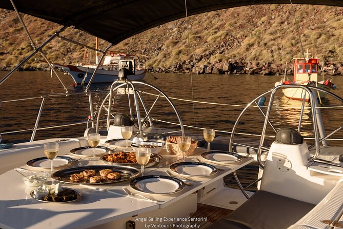 Santorini Private Daytime Sailing Cruise with Meal, Drinks &Transfer included - How the ride back works: the crocodile area and Aspronisi