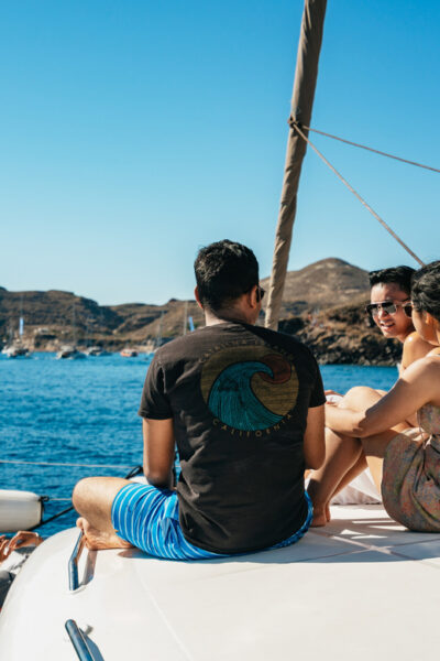 Santorini: Sailing Catamaran Cruise with BBQ and Drinks - Morning vs sunset cruise: what changes and what to expect