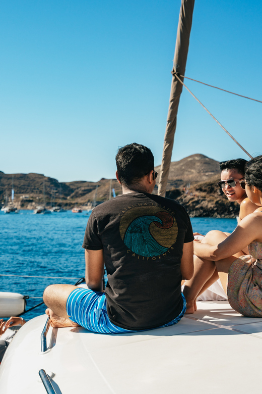 Santorini: Sailing Catamaran Cruise with BBQ and Drinks - Morning vs sunset cruise: what changes and what to expect