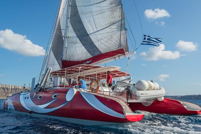Santorini Sailing Dream Catcher with BBQ Lunch and Drinks - 10am or 3pm: how the timing works without the chaos