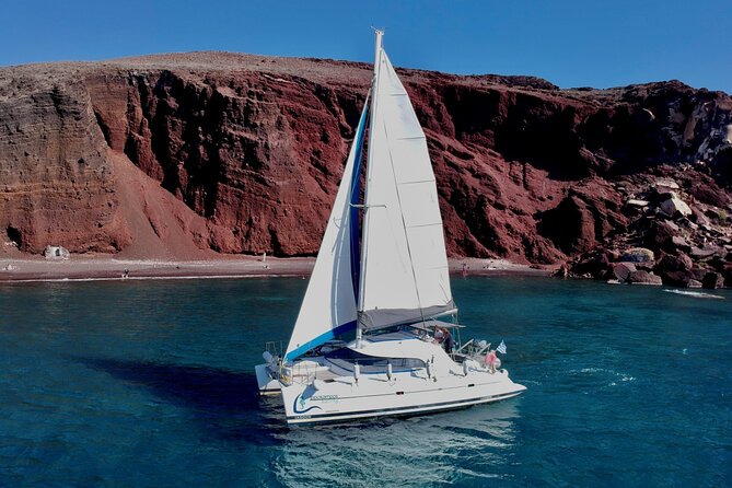 Santorini: Standard Small-Group Catamaran Cruise with Food/Drinks - Getting to the boat: Vlychada pickup and easy meeting point