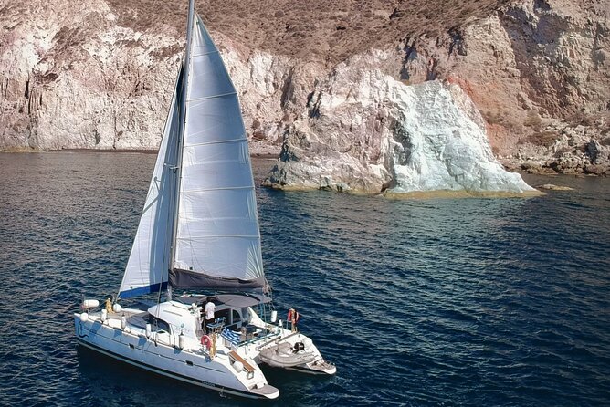 Santorini: Standard Small-Group Catamaran Cruise with Food/Drinks - Santorini by sea: the Red Beach swim stop (and how to handle it)