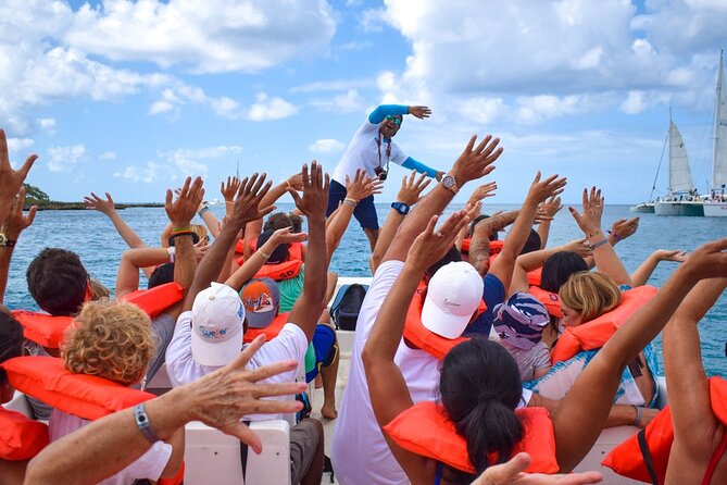 Saona Island Full Day Excursion from Punta Cana + Catamaran Party - The catamaran and speedboat combo: more fun than it sounds