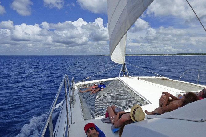 Saona Island small group and relax - luxury catamaran - Catuano reef snorkeling: instruction, gear, and real water time