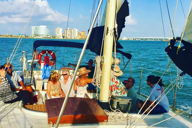 Schooner Clearwater- Sailing Cruise-Clearwater Beach - Clearwater Pass: when the engine shuts off and the coast changes