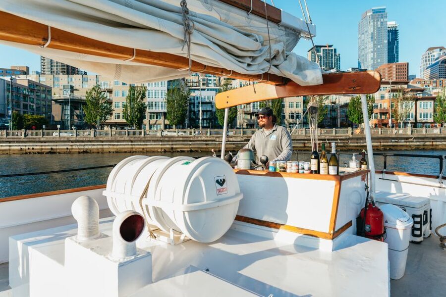 Seattle: Tall Sailboat Sunset Harbor Cruise - Weather matters more than you think (rain or shine)