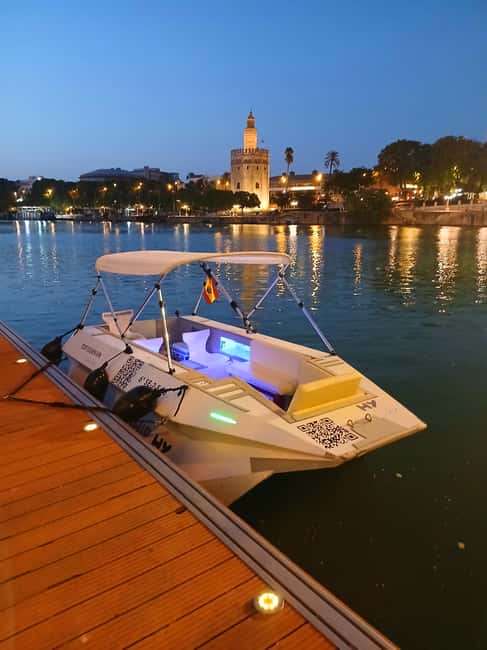 Seville: Sail the River. 100% private - Daytime vs evening: when the river light does the work for you