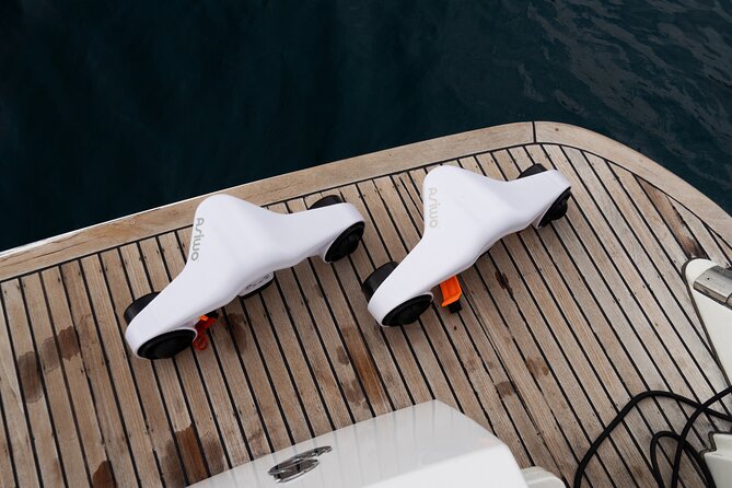 Shared Luxury Yacht Cruise with Champagne and Tapas - Playa del Duque: Water Toys, Snorkeling Gear, and Time to Just Be a Tourist