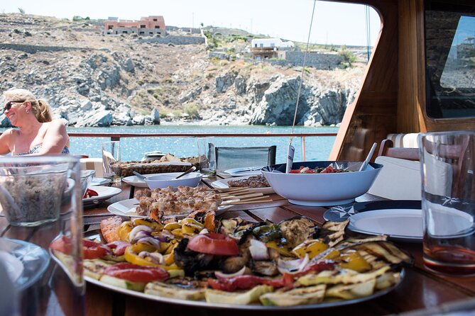 Shared Mykonos Sail Cruise to Delos and Rhenia Islands - Food and drinks: BBQ lunch that doesn’t feel like filler