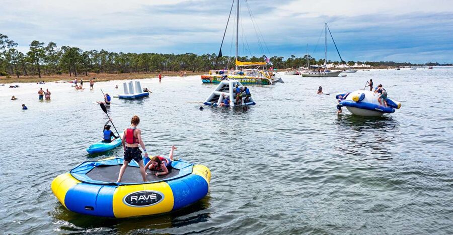Shell Island: Adventure Tour on the Privateer Catamaran - The hop over: Scenic catamaran ride through Grand Lagoon
