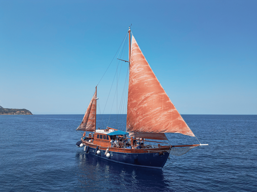 Skiathos: Wooden Sailboat Full- or Half-Day Trip with Meal - Full day cruising vs half-day sunset trips